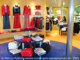 Kreuzfahrtschiff AIDAaura: Der AIDA Shop auf Deck 8.