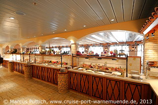 Kreuzfahrtschiff AIDAstella: Das Bella Donna Restaurant auf Deck 10.