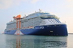 Kreuzfahrtschiff CELEBRITY APEX am 23. August 2023 im Kreuzfahrthafen Warnemünde in der Hansestadt Rostock