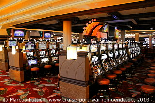 Kreuzfahrtschiff CELEBRITY ECLIPSE: Das Fortunes Casino auf Deck 4.