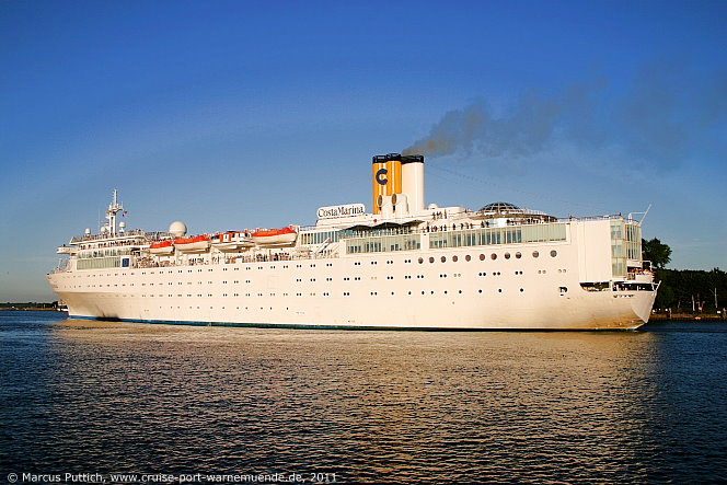 Das Kreuzfahrtschiff COSTA MARINA am 04. Juni 2011 in L&uuml;beck (Deutschland).