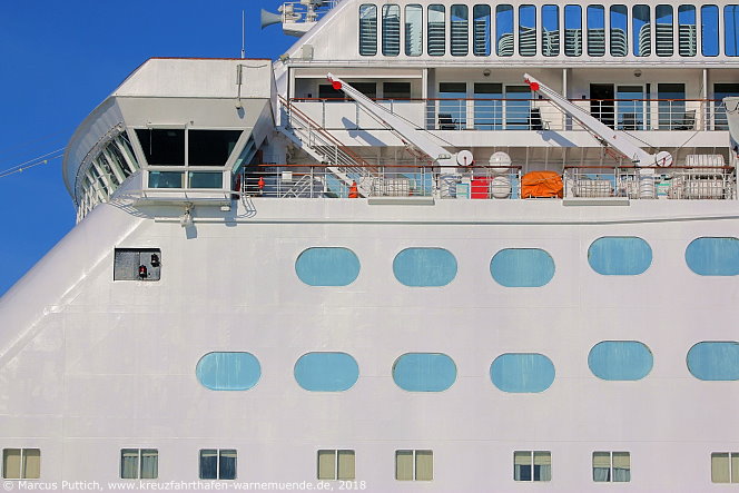 Das Kreuzfahrtschiff MAGELLAN am 23. Mai 2018 im Kreuzfahrthafen Warnem&uuml;nde in der Hansestadt Rostock.