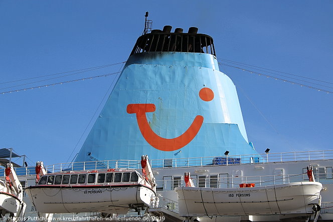 Das Kreuzfahrtschiff MARELLA DREAM am 25. Februar 2019 in Funchal auf der Insel Madeira (Portugal).