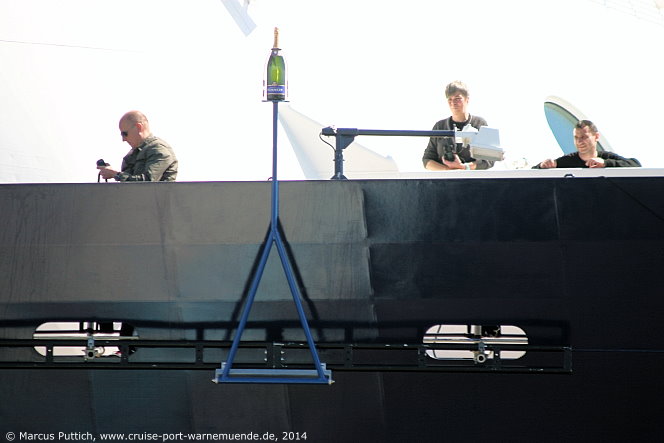 Die Taufe von dem Kreuzfahrtschiff MEIN SCHIFF 3 am 12. Juni 2014 in Hamburg (Deutschland) unter dem Motto 'Diamant trifft Perle'.