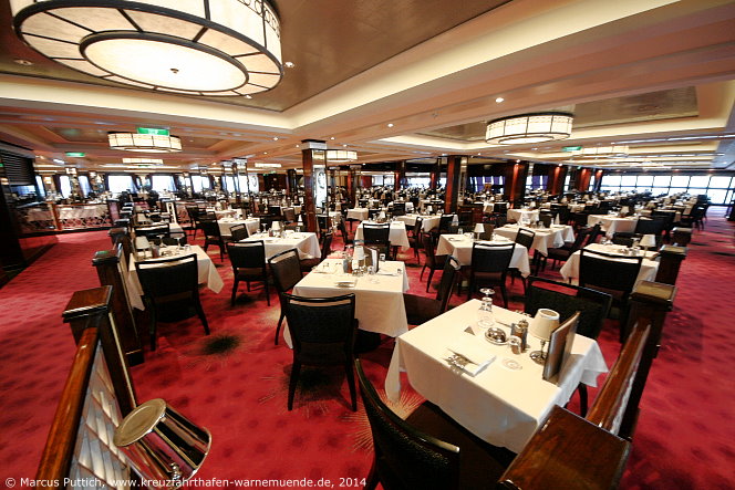 Kreuzfahrtschiff NORWEGIAN GETAWAY: The Tropicana Room Restaurant auf Deck 07.