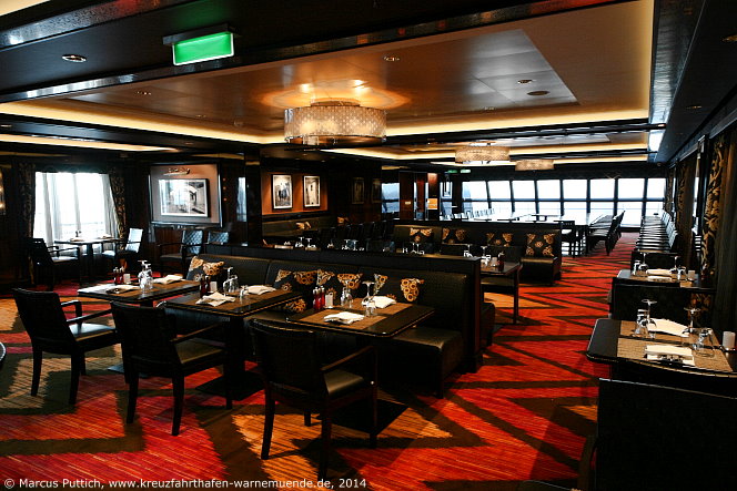 Kreuzfahrtschiff NORWEGIAN GETAWAY: Das Restaurant Moderno Churrascaria auf Deck 08.