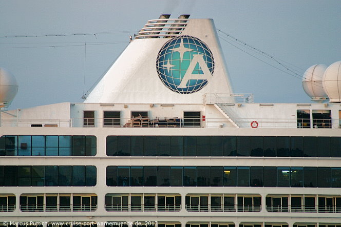 Das Kreuzfahrtschiff AZAMARA QUEST am 07. August 2013 in Hamburg (Deutschland).
