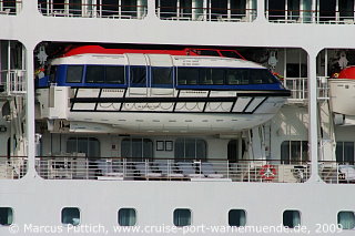 Kreuzfahrtschiff AZAMARA JOURNEY am 06. August 2009 im Kreuzfahrthafen Warnem&uuml;nde in der Hansestadt Rostock.