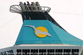 Das Kreuzfahrtschiff ARTANIA von der Kreuzfahrtreederei Phoenix Reisen am 10. August 2013<BR>im Kreuzfahrthafen Warnem&uuml;nde in der Hansestadt Rostock.