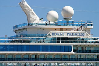 Das Kreuzfahrtschiff ROYAL PRINCESS am 14. Juni 2013 in Southampton (England).