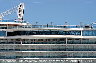 Das Kreuzfahrtschiff ROYAL PRINCESS am 14. Juni 2013 in Southampton (England).
