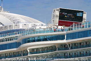 Das Kreuzfahrtschiff ROYAL PRINCESS am 14. Juni 2013 in Southampton (England).