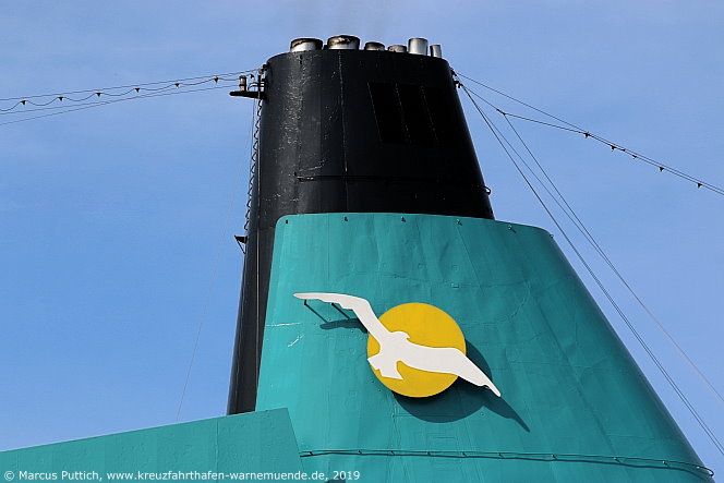 Das Kreuzfahrtschiff ALBATROS am 09. August 2019 im Kreuzfahrthafen Warnem&uuml;nde in der Hansestadt Rostock.