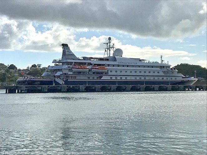 Kreuzfahrtschiff Sea Goddess Ii 1985 Kreuzfahrthafen Warnemunde