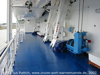 Kreuzfahrtschiff SILVER SHADOW: Außenbereich auf Deck 5.