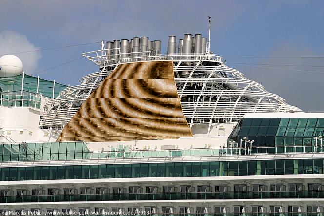 Das Kreuzfahrtschiff VENTURA am 15. Juni 2013 in Southampton (England).